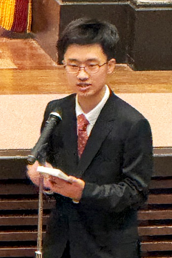 生徒代表の挨拶