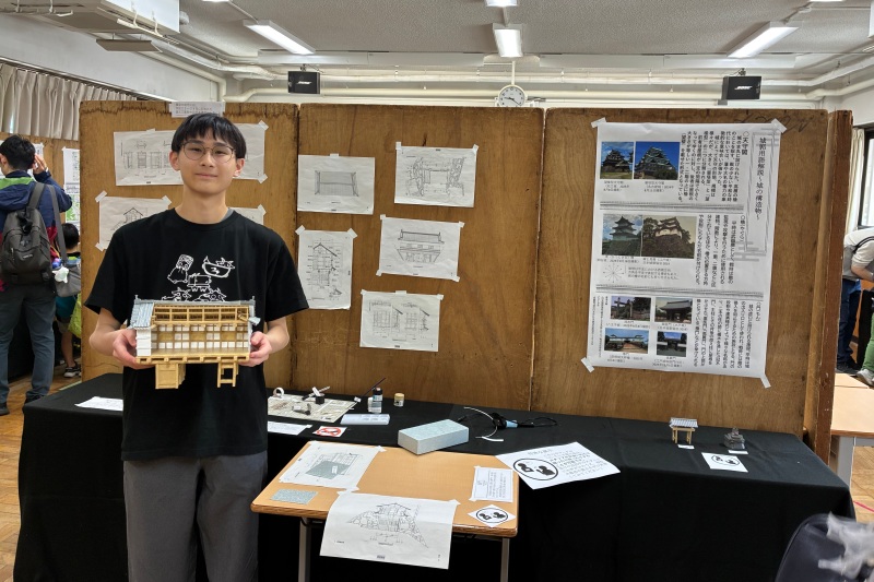 城郭研究会に展示された精巧な模型