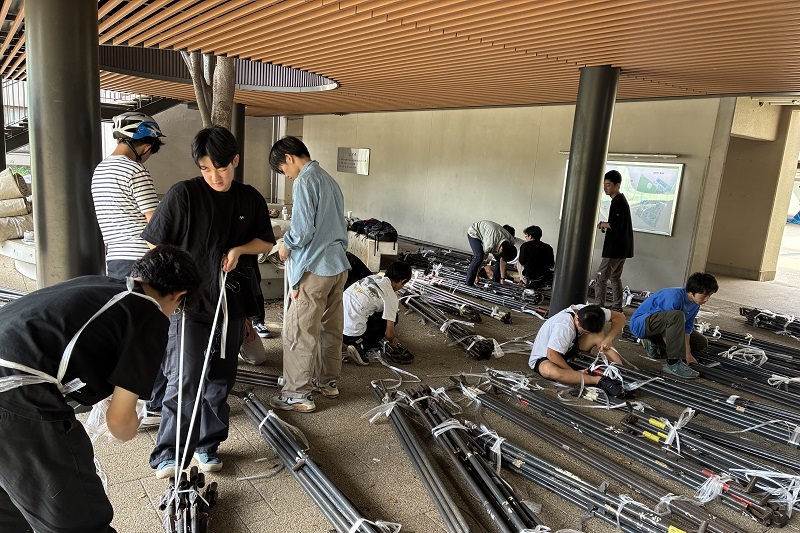 最後まで片づけを行う体育祭小委員会