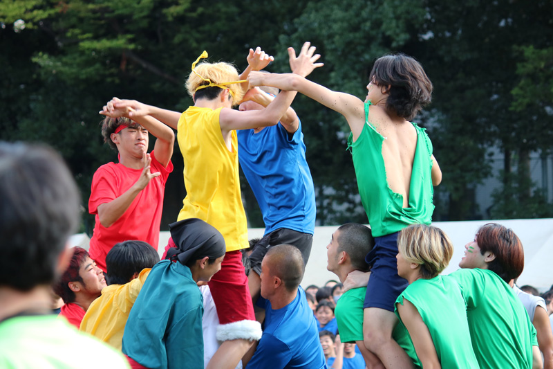 団長騎馬戦（大将戦）の様子